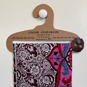 Casual Movements Sarong with Pink and Blue Patterns